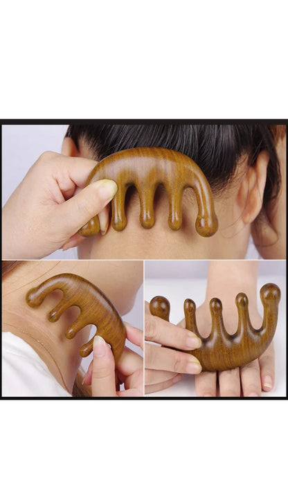 Akupunktur Masaj Aleti Ahşap Tarak